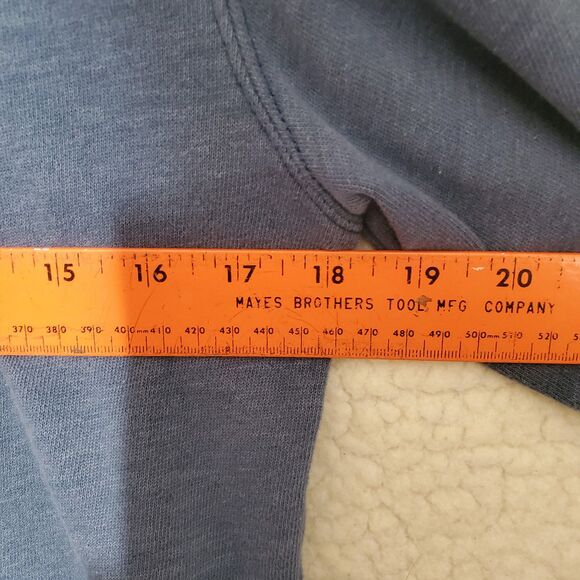 Hollister Long Sleeve Blue Hoodie w/ Front Pockets & Full Zipper  Size Medium - Picture 13 of 13